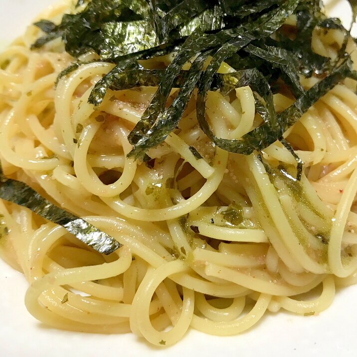 バジルと明太子のパスタ